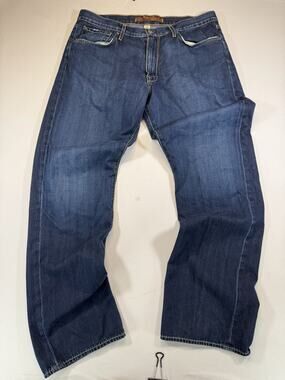 Agave Denim Mens 38x34 Straight Leg Premium Dark Wash Jeans Made In USA